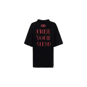 Slogan Printing Short Sleeve Black 641532TJV781000