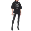 Slogan Printing Short Sleeve Black 641532TJV781000