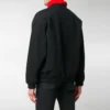 Small Contrast Logo Print Crewneck Sweatshirt “Black White” 556147TYK271000
