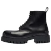 Small Cowhide Lacing Martin Mid boots “Black” 589338WA9601000