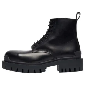 Small Cowhide Lacing Martin Mid boots “Black” 589338WA9601000