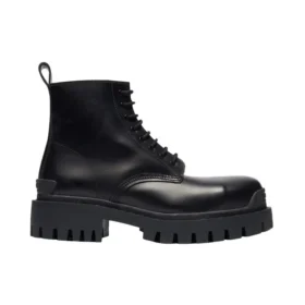 Small Cowhide Lacing Martin Mid boots “Black” 589338WA9601000