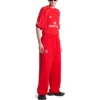 Soccer Baggy Sweatpants “Red White” 777708TPVW36643