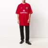 Soccer T-shirt Oversized “Red White” 641666TJV056540