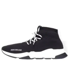 Speed 1.0 Lace Up Sneakers “Black White” 587284W17021015