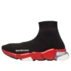 Speed 1.0 Sneakers “Black Red with Clear Sole White” 607544W05GH1038