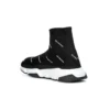 Speed 1.0 Sneakers “White Logo Monogram Black Knit” 597425W2DBF1015
