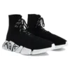 Speed 2.0 Lace Up Sneakers “Black Recycled Knit and White Sole Unit” 617258W2DD41091