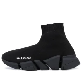 Speed 2.0 Sneakers “Black Shiny Knit with Black Sole Unit” 636833W2AF31000