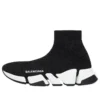 Speed 2.0 Sneakers “Black Shiny Knit with White Sole Unit” 636833W2DC11091