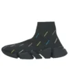 Speed 2.0 Sneakers “Recycled Knit Black with Multicolor Allover Logo” 617196W2DF01088