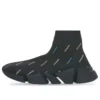 Speed 2.0 Sneakers “Recycled Knit Black with Multicolor Allover Logo” 617239W2DF01088