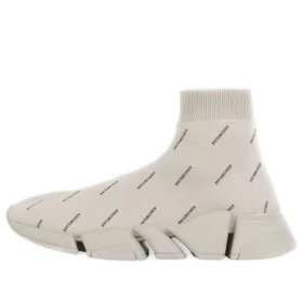 Speed 2.0 Sneakers “Recycled Knit with Logo All Over Beige” 617196W2DBO9910