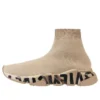 Speed Graffiti Sneakers “Beige Knit Black Graffiti Sole Unit” 605942W2DB79710