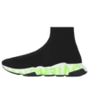 Speed Graffiti Sneakers “Black Knit Fluo Green Graffiti Sole Unit” 605972W05GY1935