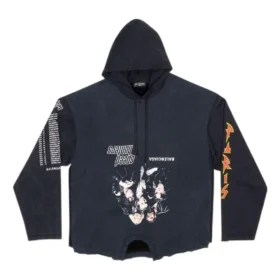 Speed Hunters Upside Down Hoodie Oversized “Black Faded” 698156TMVD11000