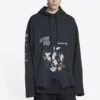 Speed Hunters Upside Down Hoodie Oversized “Black Faded” 698156TMVD11000