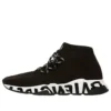Speed Lace Up Sneakers “Black Recycled Knit with Black Grafffiti Sole Unit” 621611W05GE1015