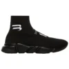 Speed Lt Soccer Sponsor Logo Sneakers “Black Knit” 645734W2DBU1090