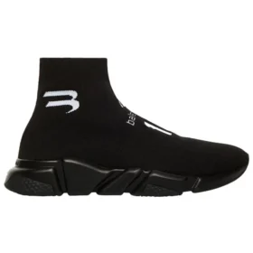 Speed Lt Soccer Sponsor Logo Sneakers “Black Knit” 645734W2DBU1090