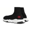 Speed Sneakers “Black Knit with Red BB Logo” 514218W05G01000