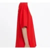 Sports Short Sleeve Loose Version Red 556102TAV446403