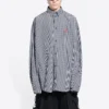 Sporty B Cosy Shirt “Black White” 681004TLM111070