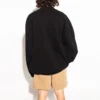 Sporty B Crest Logo Crewneck Sweater “Black” 671125TLV60-1000