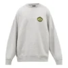 Sporty B Crest Logo Crewneck Sweater “Grey” 671125TLV601300