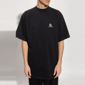 Sporty B Logo T-Shirt Boxy Fit “Black” 681045TLVN11070