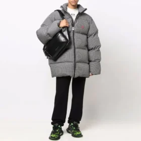 Sporty B Puffer Jacket “Black White” 681440TLO361070