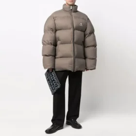 Sporty B Puffer Jacket “Brown” 681440TJO032122