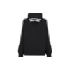 Sporty B Striped SLeeve Hoodie Oversized “Black White” 704023TMVG23869