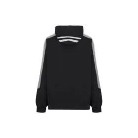 Sporty B Striped SLeeve Hoodie Oversized “Black White” 704023TMVG23869