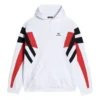 Sporty B Zip-Up Tracksuit Hoodie “White Black Red” 675330TLVA39028