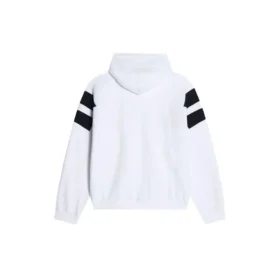 Sporty B Zip-Up Tracksuit Hoodie “White Black Red” 675330TLVA39028