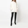 Sporty Oversized Drawstring Hoodie “White” 600583TLVA19080