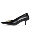 Square Knife BB 60mm Pumps “Black Shiny Lambskin” 694739WBD821080