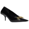 Square Knife BB 60mm Pumps “Black Shiny Lambskin” 694739WBD821080