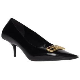 Square Knife BB 60mm Pumps “Black Shiny Lambskin” 694739WBD821080
