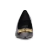 Square Knife BB 60mm Pumps “Black Shiny Lambskin” 694739WBD821080