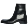 Square Toe Ankle Boots “Black Leather” 678108WBC301000