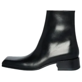Square Toe Ankle Boots “Black Leather” 678108WBC301000