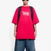 SS21 Alphabet Printing Short Sleeve Unisex Red 651795TKV816295