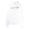 SS21 Classic Logo hooded Long Sleeves Hoodie White 583222TFV649783