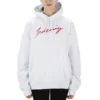 SS21 Classic Logo hooded Long Sleeves Hoodie White 583222TFV649783