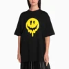 SS21 Drip Peace Large Fit Printing Tee Black 641655TKVA11012