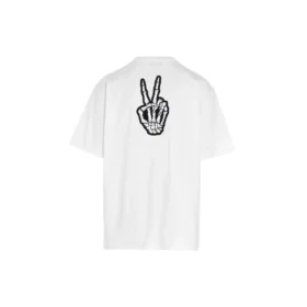 SS21 Drip Peace Large Fit Smile Printing Causual GS White 641675TKVA18639