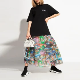 SS21 Embroidered Short Sleeve Black 641655TKV861070