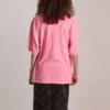SS21 Embroidery Round Neck Pink 641532TJVA95764